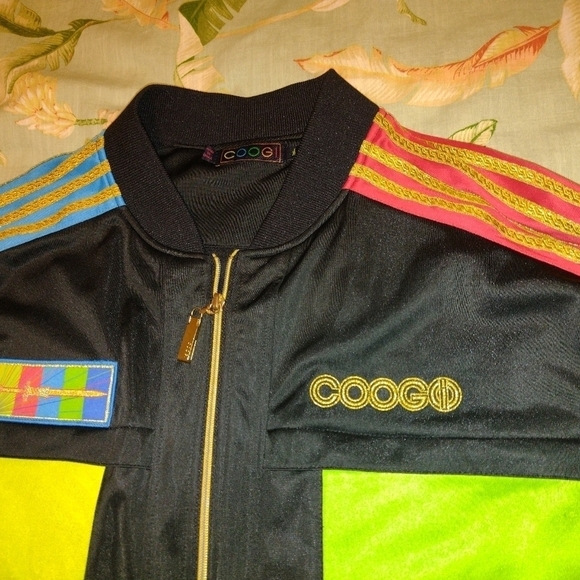 Gold Trim COOGI Bomber Jump Coat Style Track Jacket Men's XXL 2XL Outfit… - Picture 4 of 8